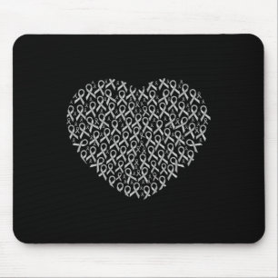 Medvetenhet om Ribbon Heart Gift Support Gift Musmatta