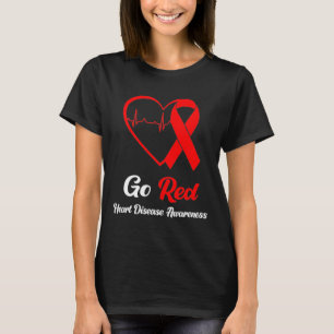 Medvetenhet om röda hjärtsjukdomar Månad T Shirt