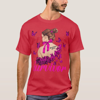 Medvetenhet om Rosa Bröstcancer överlevande för kv T Shirt