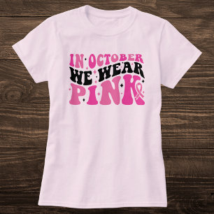 Medvetenhet om Rosa och svart bröstcancer hos Retr T Shirt