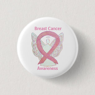 Medvetenhet om Rosa vid bröstcancer Ribbon Angel A Knapp