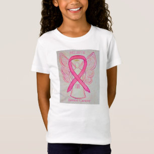 Medvetenhet om Rosa vid bröstcancer Ribbon Angel S Tee
