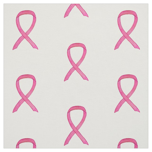 Medvetenhet om Rosa vid bröstcancer Ribbon Art Mat Tyg (Provkarta)