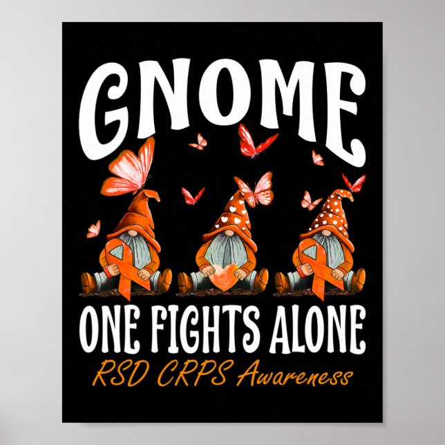 Medvetenhet om RSD Crps-Ensamer i Gnome One Fights Poster (Framsidan)