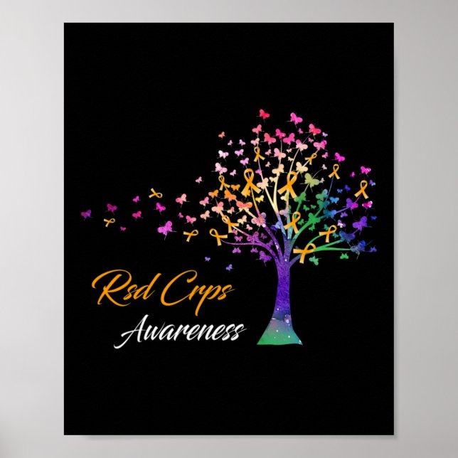 Medvetenhet om RSD Crps-träd Poster (Framsidan)