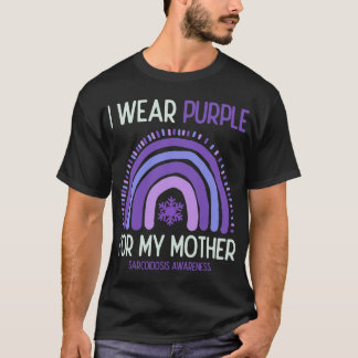 Medvetenhet om Sarcoidos i Bära Lila för min Mamma T Shirt