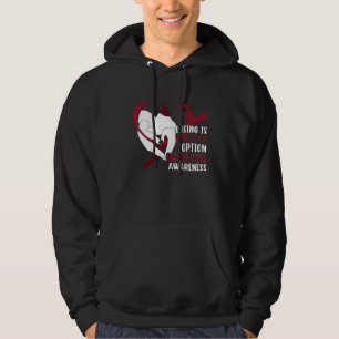 Medvetenhet om sickelcellsanemi Burgunderfärgad Hoodie