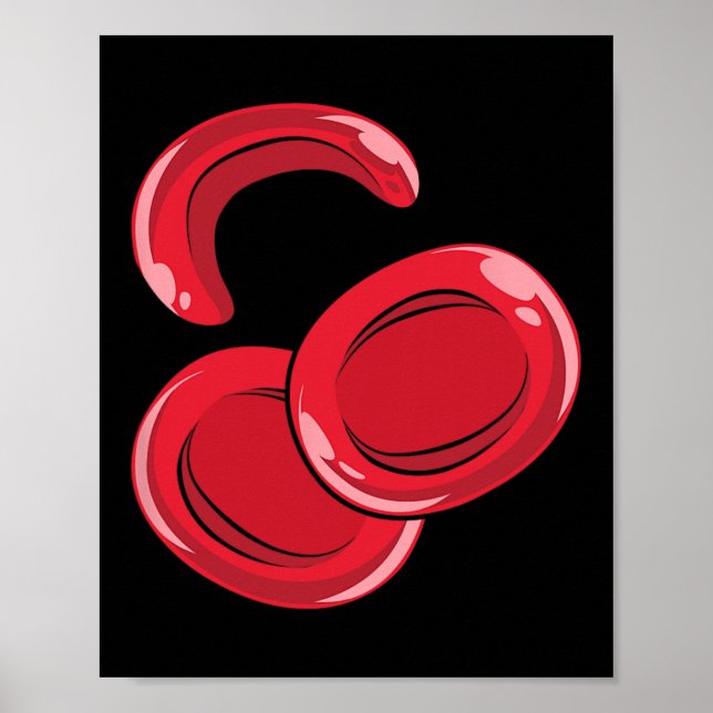 Medvetenhet om sicklecellanemi i röda blodkroppar poster (Framsidan)
