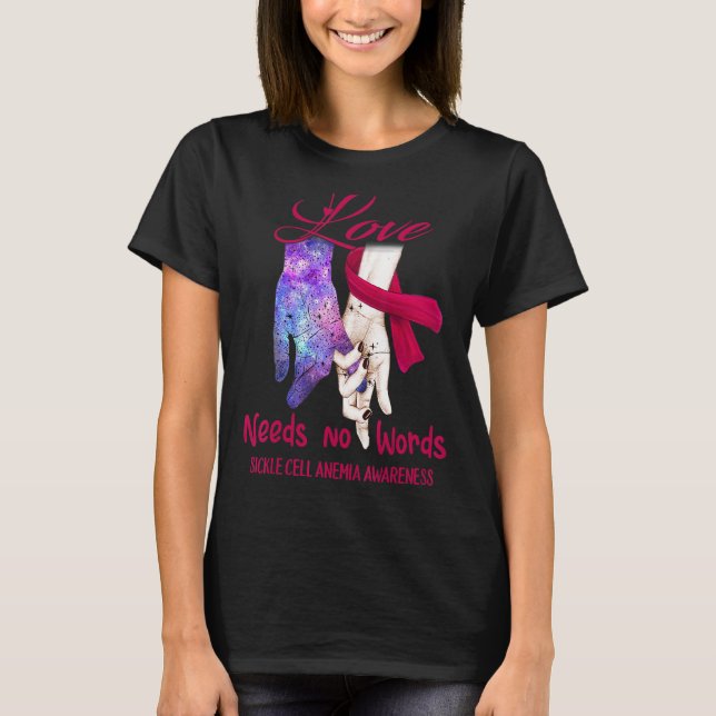 Medvetenhet om sicklecellanemi, Kärlek behöver ing T Shirt (Framsida)
