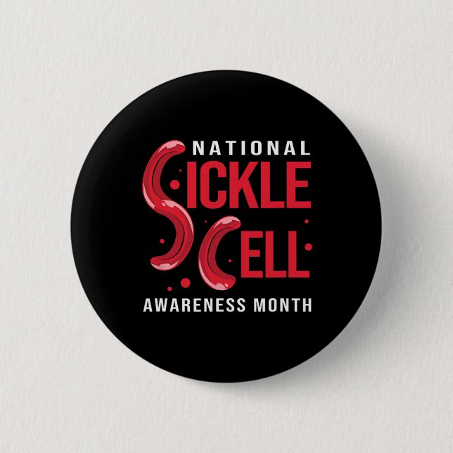 Medvetenhet om sicklecellanemi National Sickle Cel Knapp (Framsida)