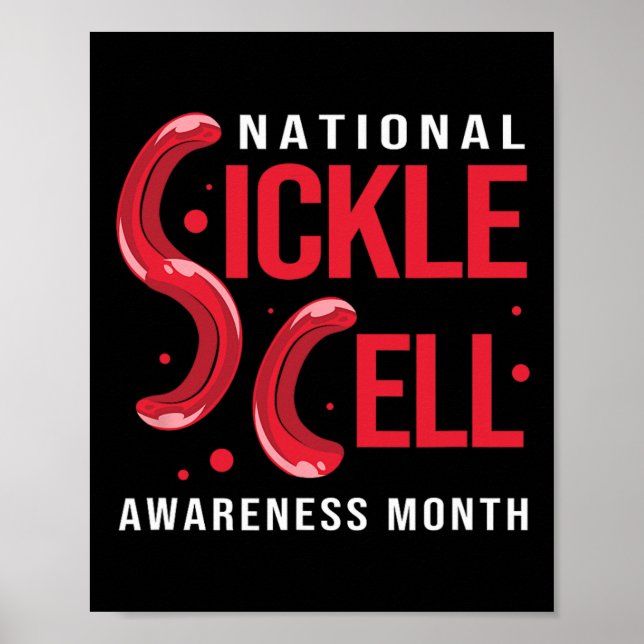 Medvetenhet om sicklecellanemi National Sickle Cel Poster (Framsidan)