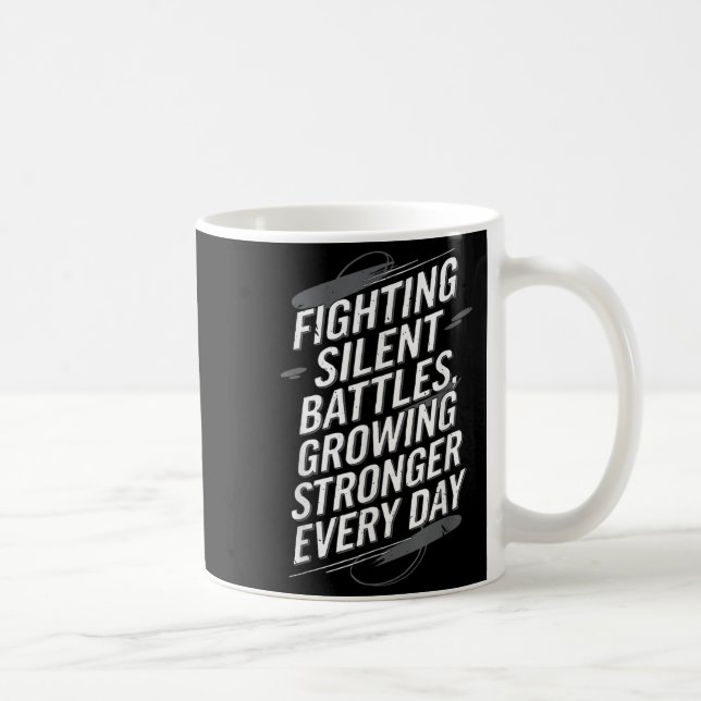 Medvetenhet om självmord Depression Ångest Psykisk Kaffemugg (Höger)