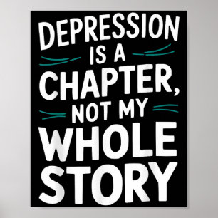Medvetenhet om självmord Depression Ångest Psykisk Poster