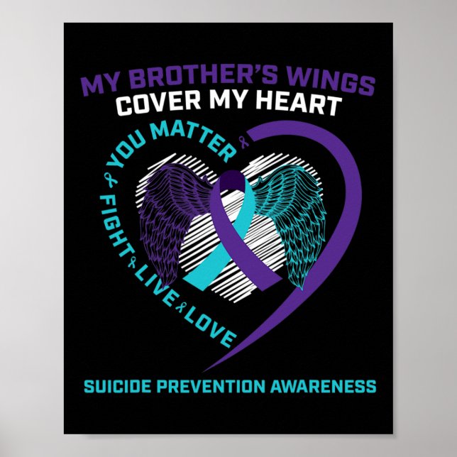 Medvetenhet om självmord Förebyggande gåvor Kärlek Poster (Framsidan)