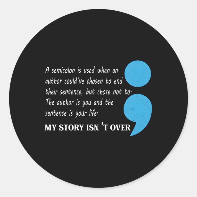 Medvetenhet om självmord runt klistermärke (Framsida)