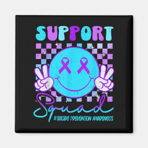 Medvetenhet om självmord Teal & Purple Band Suprt Magnet