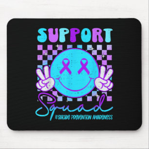 Medvetenhet om självmord Teal & Purple Band Suprt Musmatta