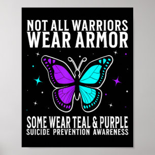 Medvetenhet om självmord Warrior Förebyggande av s Poster
