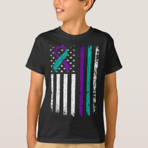 Medvetenhet om självmordsförebyggande amerikansk f t shirt