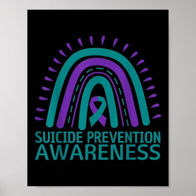 Medvetenhet om självmordsförebyggande Psykisk häls Poster (Framsidan)