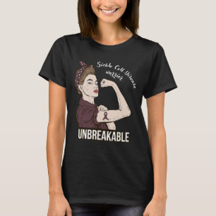 Medvetenhet om sjukdom hos sjuka celler för hennes t shirt
