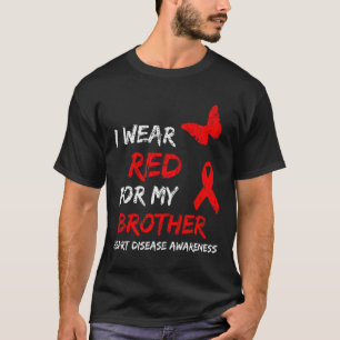 Medvetenhet om sjukdom I Bära Red för min broderba T Shirt