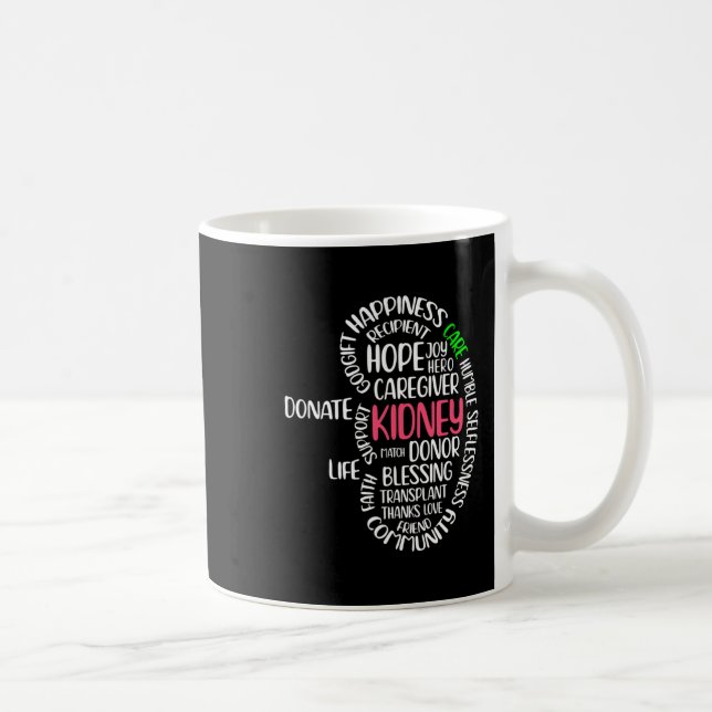 Medvetenhet om sjukdom Transplant Organdonat Donat Kaffemugg (Höger)