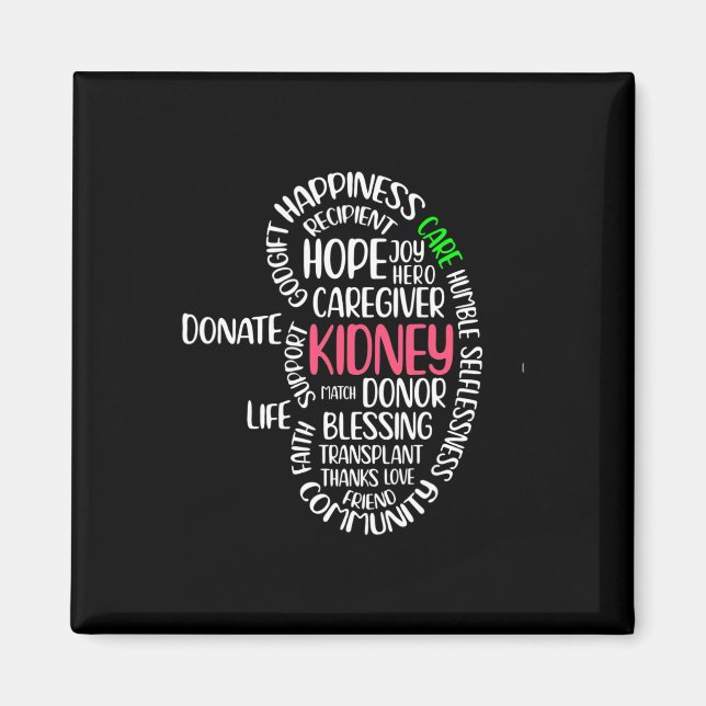 Medvetenhet om sjukdom Transplant Organdonat Donat Magnet (Framsidan)