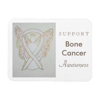 Medvetenhet om skelettcancer Ribbon Angel Magnet