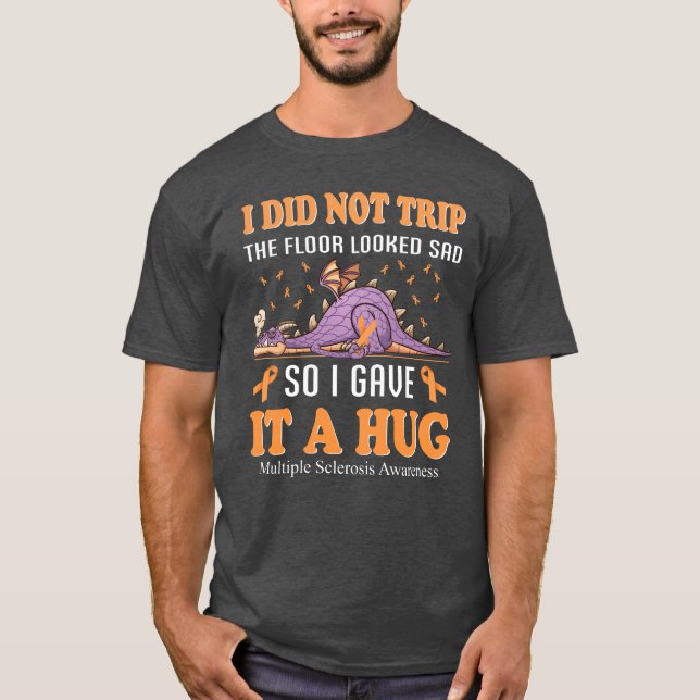 Medvetenhet om skleros i Många, stöd m T Shirt (Framsida)