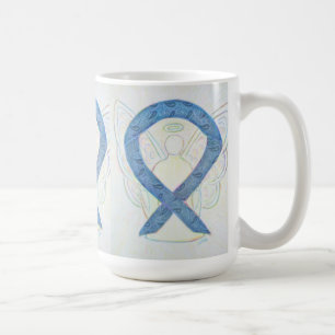 Medvetenhet om sköldkörtelsjukdom Ribbon Angel Cof Kaffemugg