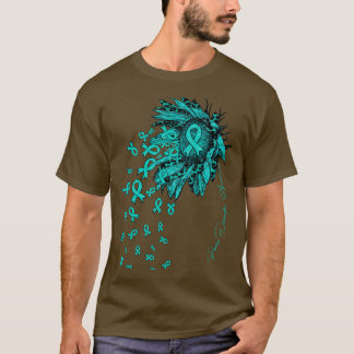 Medvetenhet om solrosblommor från solrosband t shirt