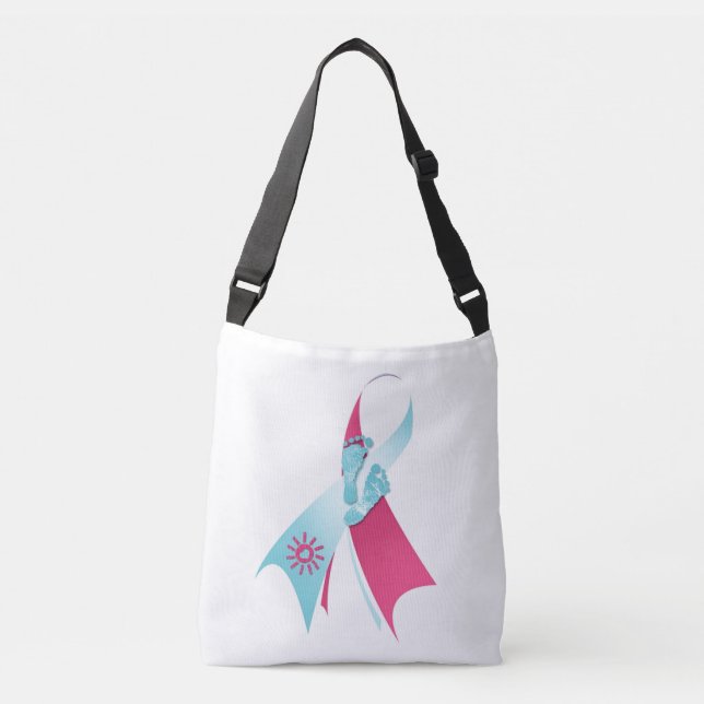 Medvetenhet om spädbarns förlust axelväska (Framsida)