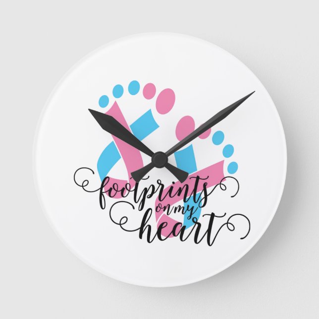 Medvetenhet om spädbarns förlust rund klocka (Framsida)