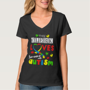 Medvetenhet om Speciella autism i Kärlek i Pussel T Shirt