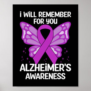 Medvetenhet om starka band Lila Butterflies Poster