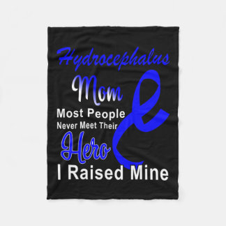 Medvetenhet om stöd för Mamma Blue Ribbon Mor Fleecefilt