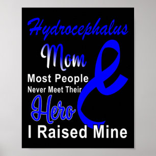 Medvetenhet om stöd för Mamma Blue Ribbon Mor Poster