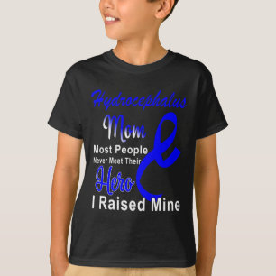 Medvetenhet om stöd för Mamma Blue Ribbon Mor T Shirt