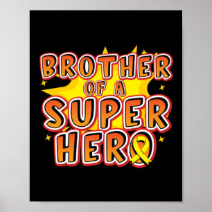 Medvetenhet om superhjälten vid cancer i barndomen poster