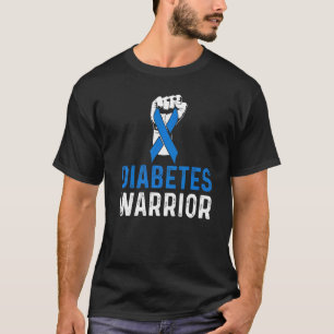 Medvetenhet om T1D Diabetes Warrior Premium T Shirt