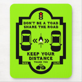 Medvetenhet om trafiksäkerhet för cyklar musmatta