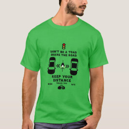 Medvetenhet om trafiksäkerhet för cyklar t shirt