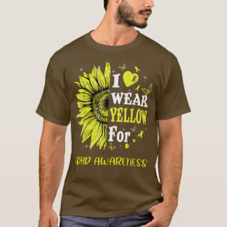 Medvetenhet om Twinkle Heart-solros T Shirt