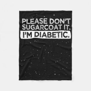 Medvetenhet om typ 1-diabetes Sockerbeslag D. Fleecefilt