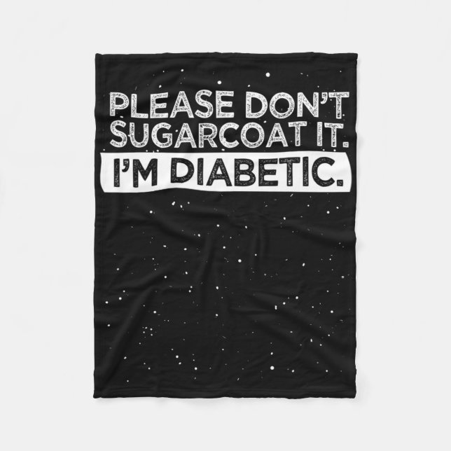 Medvetenhet om typ 1-diabetes Sockerbeslag D. Fleecefilt (Framsidan)