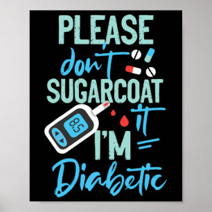 Medvetenhet om typ 1-diabetes Sockerbeslag D. Poster