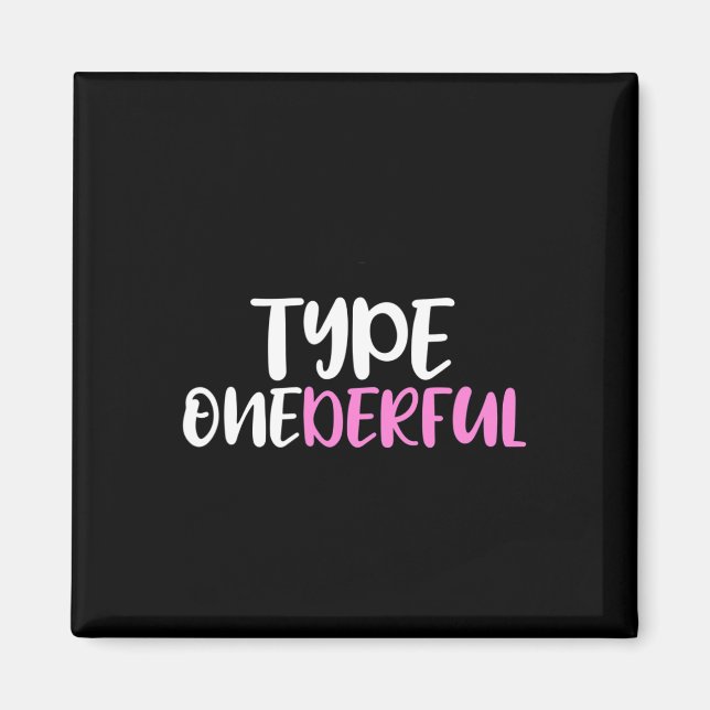 Medvetenhet om typ typ 1-diabetes magnet (Framsidan)