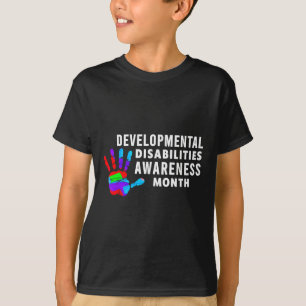 Medvetenhet om utvecklingsrelaterade funktionshind t shirt
