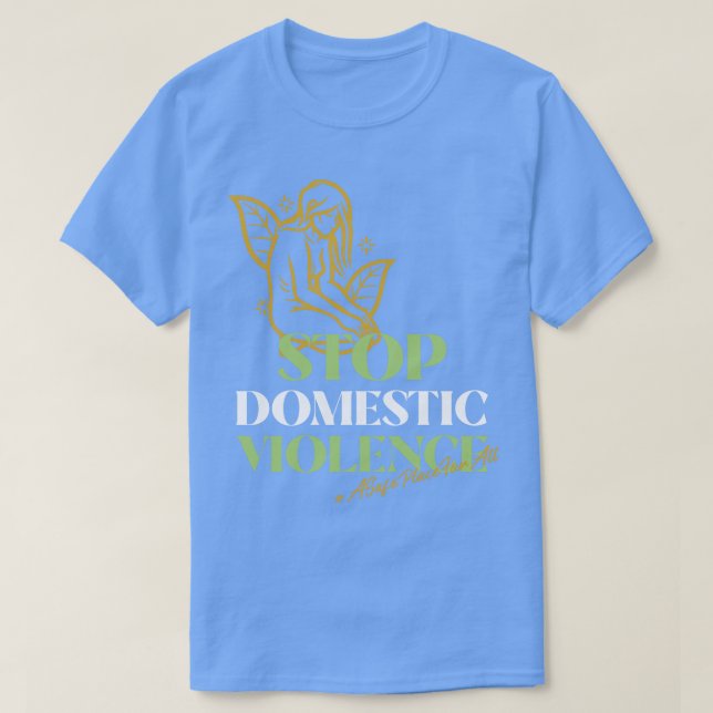 Medvetenhet om våld i domesticen t shirt (Design framsida)